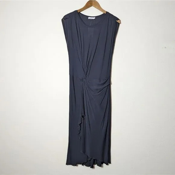 A.L.C. Emilie Midnight Blue Jersey Midi Dress size S New With Tags  NWT - Picture 4 of 16